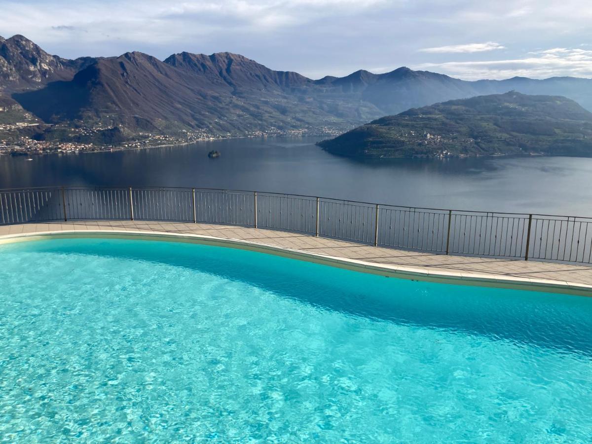 Appartamento Grande Terrazza Vista Lago Parzanica ภายนอก รูปภาพ